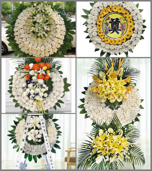 山东青岛莱西市望城街道西韩家屯村花圈速递